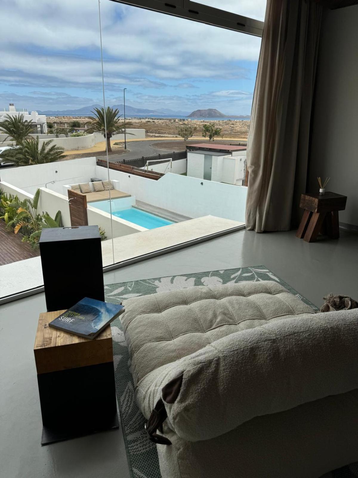 Casa Ouira Chalet Con Piscina Privada Y Vistas Corralejo Esterno foto